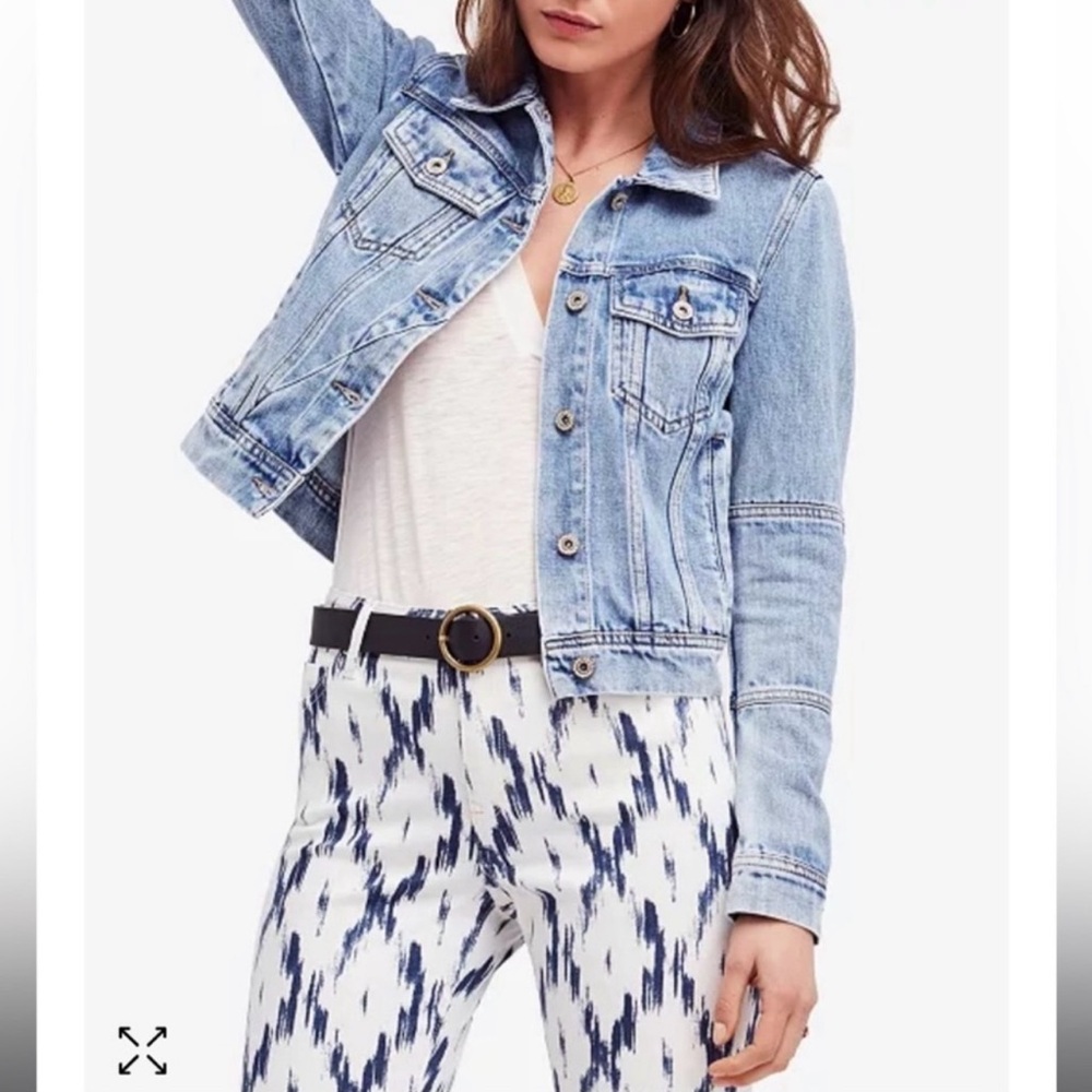 NEW - FREE PEOPLE - RUMORS DENIM JACKET